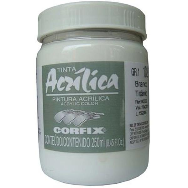 Imagem de Acrilica Corfix GR1 102 Branco Titanio  250ml