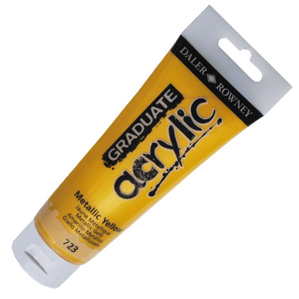 Imagem de Acrilica Graduate Daler R.120ml 723 Metal. Yellow