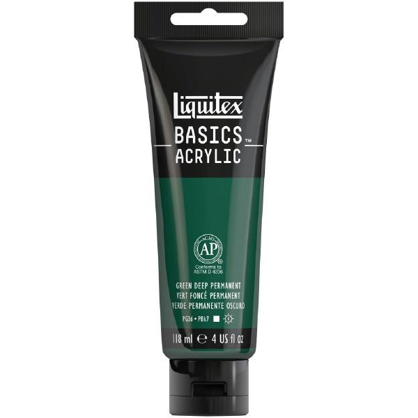 Imagem de Acrilica Liquitex Basics 118ml 350 Green Deep Perm