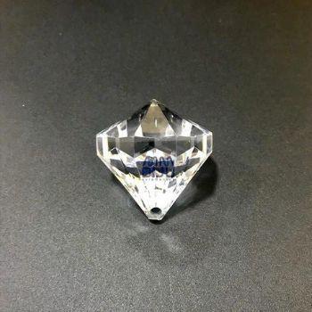 Imagem de Acrílico modelo diamante médio - ref 02 - cor cristal - c/100gr - MM Biju