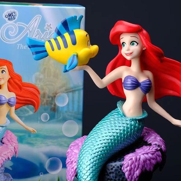 Imagem de Action figure ariel e linguado pequena sereia little mermaid disney 19cm