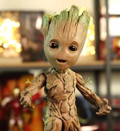 Imagem de Action figure Baby Groot Guardiões da galáxia c/cabeças intermcambiaveis 26cm