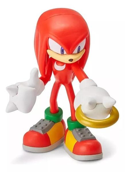Action Figure Knuckles Sonic The Hedgehog Com Anel E Diamante - Just Toys Imagem de Action Figure Knuckles Sonic The Hedgehog Com Anel E Diamante