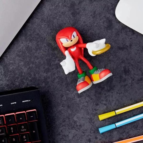 Action Figure Knuckles Sonic The Hedgehog Com Anel E Diamante - Just Toys Imagem de Action Figure Knuckles Sonic The Hedgehog Com Anel E Diamante