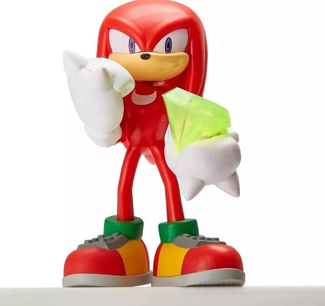 Action Figure Knuckles Sonic The Hedgehog Com Anel E Diamante - Just Toys Imagem de Action Figure Knuckles Sonic The Hedgehog Com Anel E Diamante