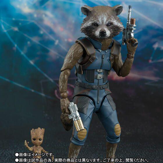 Imagem de Action Figure Marvel Guardiões da Galáxia - S.H. Figuarts Rocket & Baby Groot Bandai