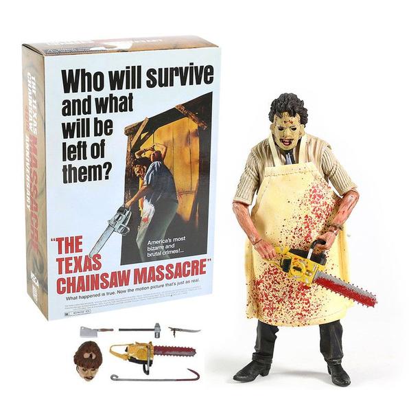 Imagem de Action figure massacre da serra elétrica leatherface 18cm