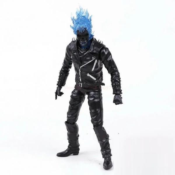 Imagem de Action figure motoqueiro fantasma ghost rider boneco articulado 23cm