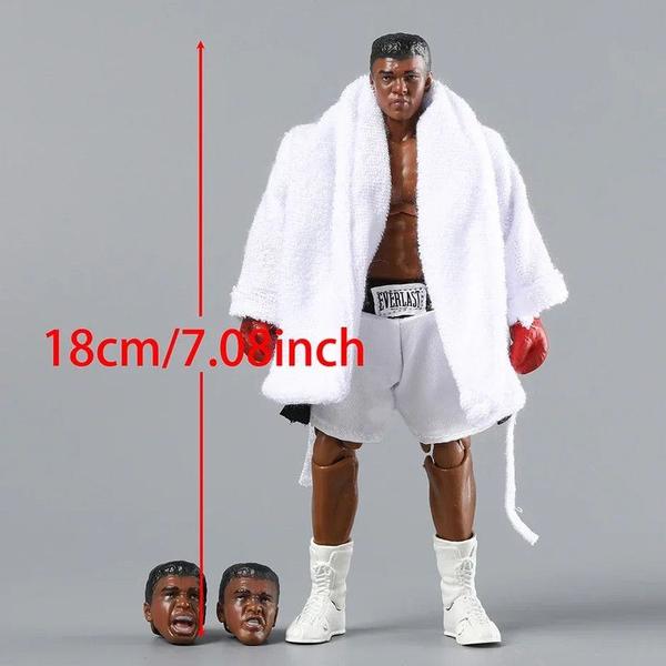 Imagem de Action figure muhammad ali boxe pugilista boneco 18cm