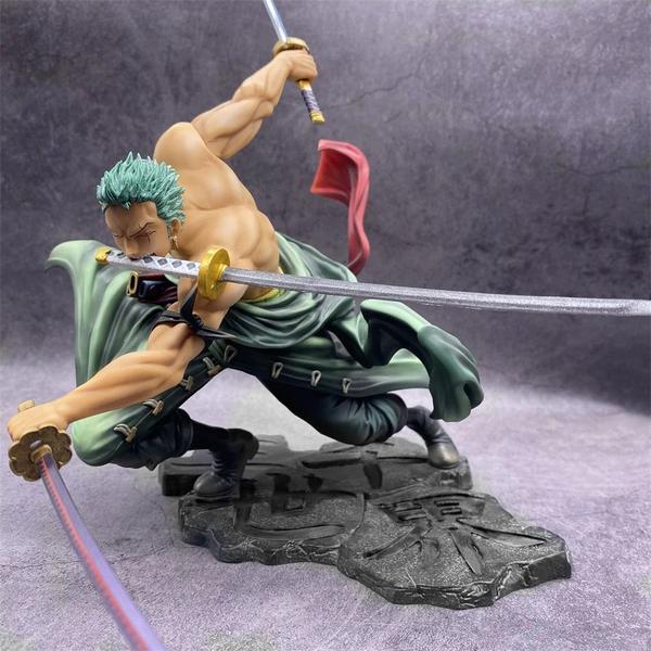 Imagem de Action Figure One Piece Roronoa Zoro Três Laminas