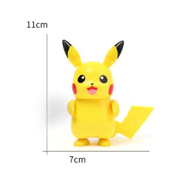 Imagem de Action figure pokemon articulado dentro da pokebola boneco