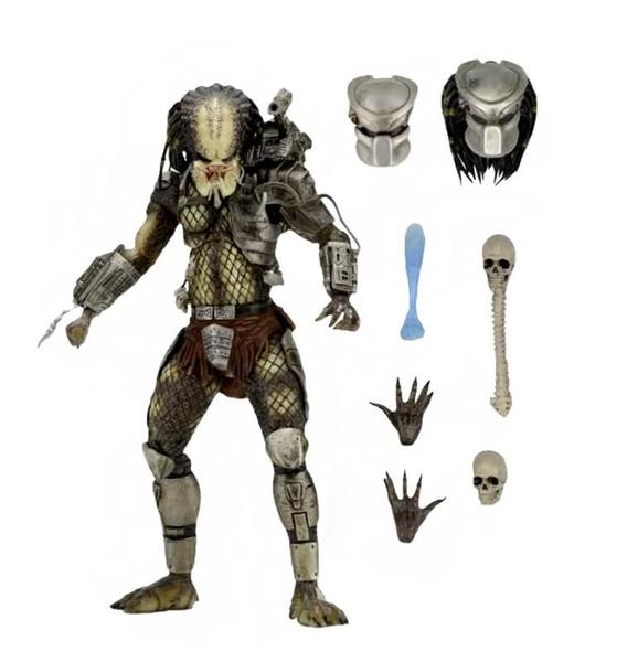 Imagem de Action figure predator jungle hunter mask boneco articulado 18cm