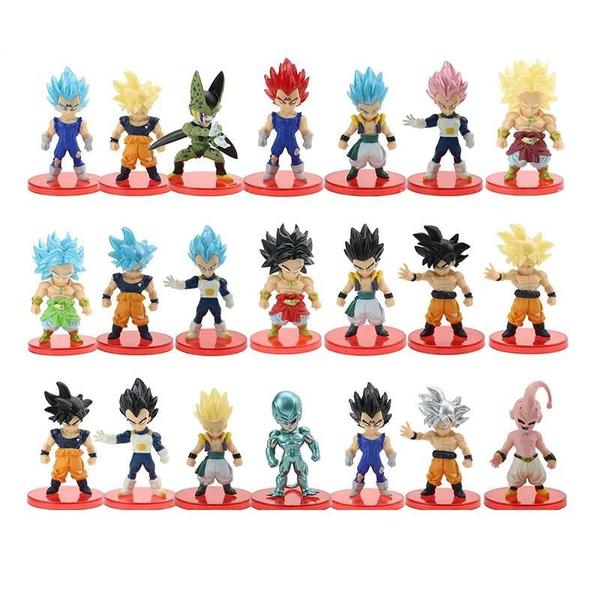 Imagem de Action Figures Dragon Ball Z - Goku, Vegeta, Broly, Frieza e Outros (21 Peças)