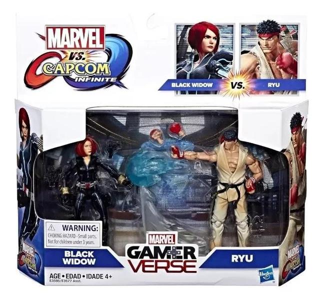 Imagem de Action Figures Marvel vs. Capcom Viúva Negra e Ryu Gamerverse