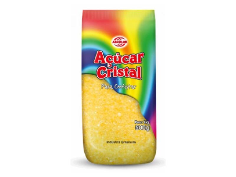 Imagem de Açúcar Cristal Amarelo Para Confeitar 500g - Arcolor