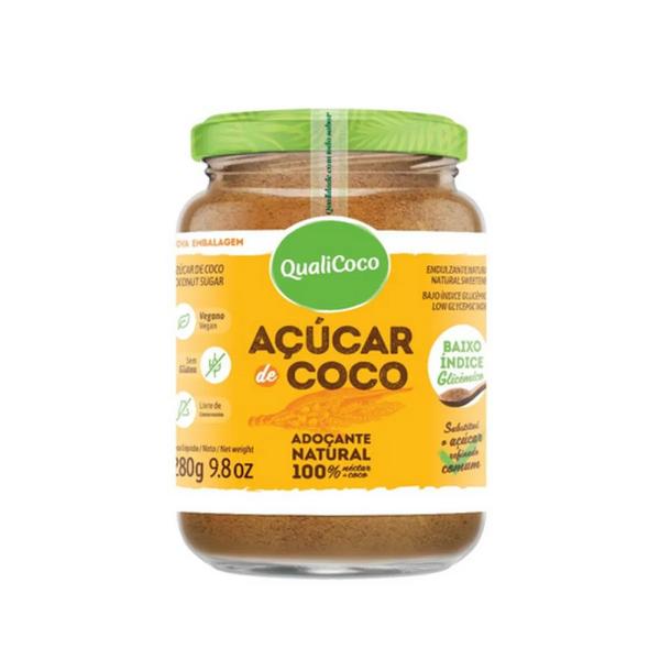 Açúcar de Coco Vegano QualiCoco 280g Imagem de Açúcar de Coco Vegano QualiCoco 280g