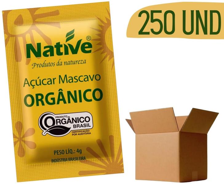 Imagem de Açúcar Em Sache Organico Native Mascavo 4G - 250 Sachês