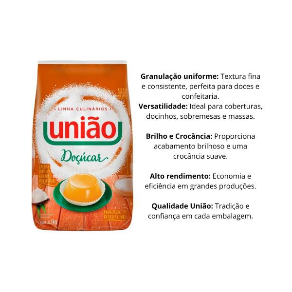 Acucar Granulado Docucar Uniao 1 Kg - UNIÃO Imagem de Acucar Granulado Docucar Uniao 1 Kg