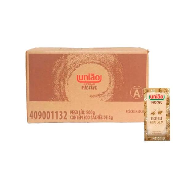 Açúcar Mascavo Sachet União 4g contendo 200 unidades Imagem de Açúcar Mascavo Sachet União 4g contendo 200 unidades