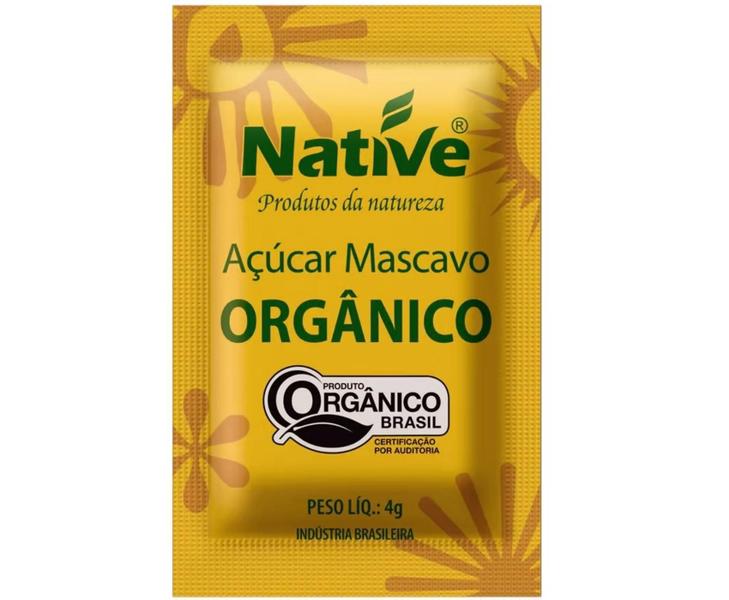 Açucar Organico Native Cristal + Mascavo - 450 Sachês Imagem de Açucar Organico Native Cristal + Mascavo - 450 Sachês