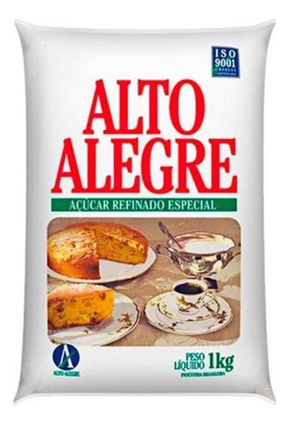 Açucar Refinado Alto Alegre 1Kg Fardo Com 10 Un. Imagem de Açucar Refinado Alto Alegre 1Kg Fardo Com 10 Un.