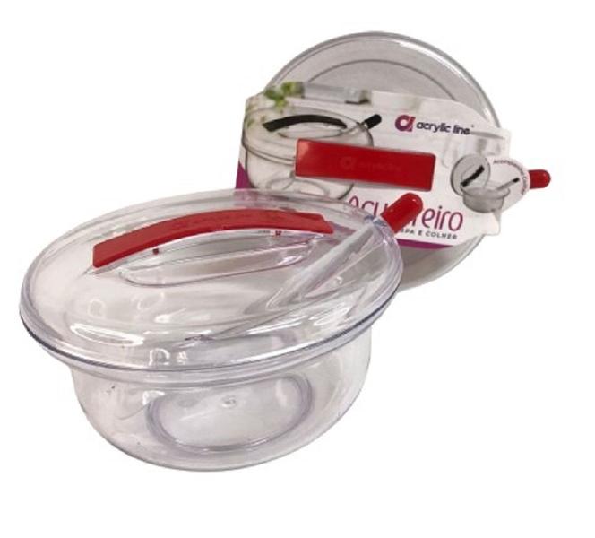 Açucareiro Acrílico 13cm Colher Integrada delicado discreto - Filó Modas Imagem de Açucareiro Acrílico 13cm Colher Integrada delicado discreto