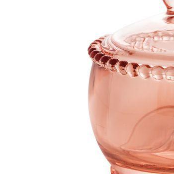 Imagem de Açucareiro cristal c/colher pearl rosa wolff