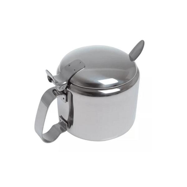 Açucareiro Inox Com Colher - Bono Imagem de Açucareiro Inox Com Colher - Bono