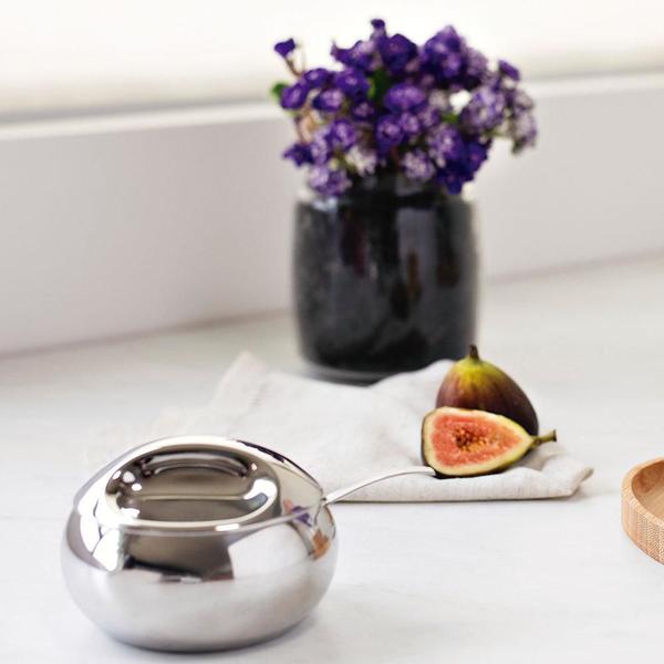 Açucareiro Porta Açúcar 320ml em Aço Inox com Colher - Tramontina 64400500 Imagem de Açucareiro Porta Açúcar 320ml em Aço Inox com Colher - Tramontina 64400500