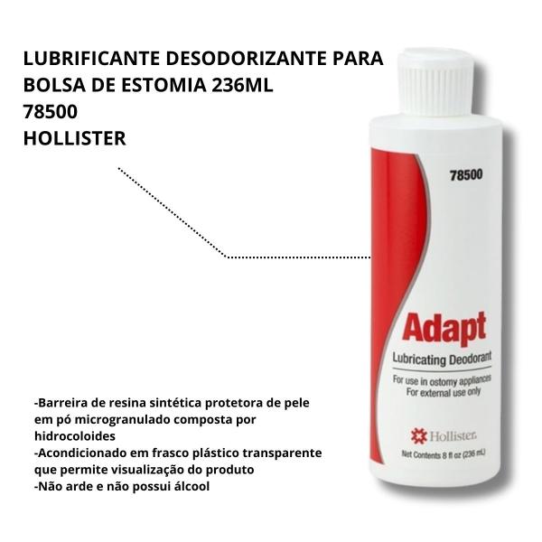 Imagem de Adapt Desodorante e Lubrificante para Bolsa de Colostomia 236ml 78500 2 Unidades 