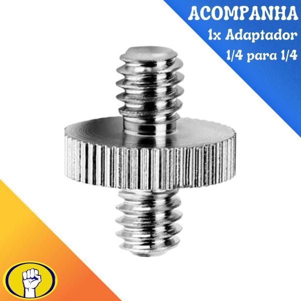 Adaptador 1/4 1/4 Tripé Câmera Flash Dslr Pino engate Rápido - PDIMPORT Imagem de Adaptador 1/4 1/4 Tripé Câmera Flash Dslr Pino engate Rápido