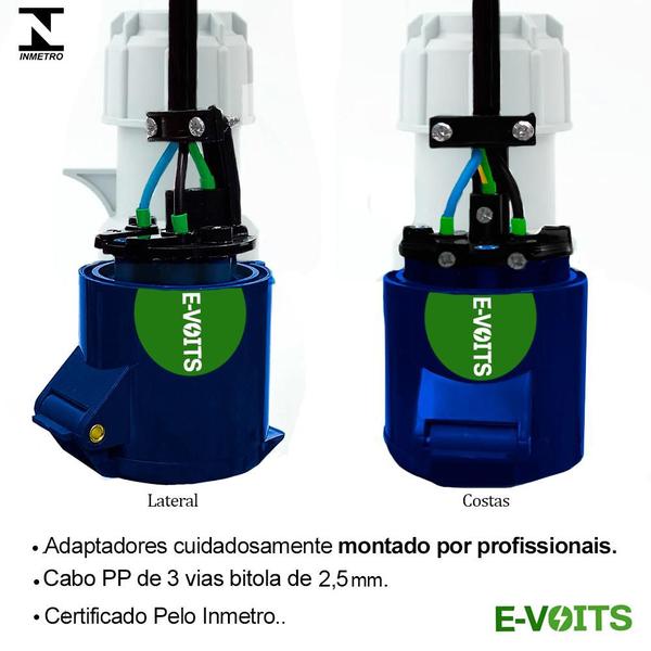 Imagem de Adaptador 16a para Carregador Universal Carro Elétrico 1.80m