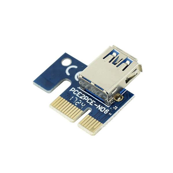 Imagem de Adaptador 1x PCI-E Para Cabo Riser USB 3.0 Mineracao Btc