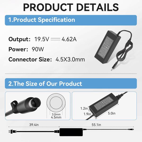 Imagem de Adaptador AC 90W para Dell Optiplex Micro 9020 7050 7010 7040 3050