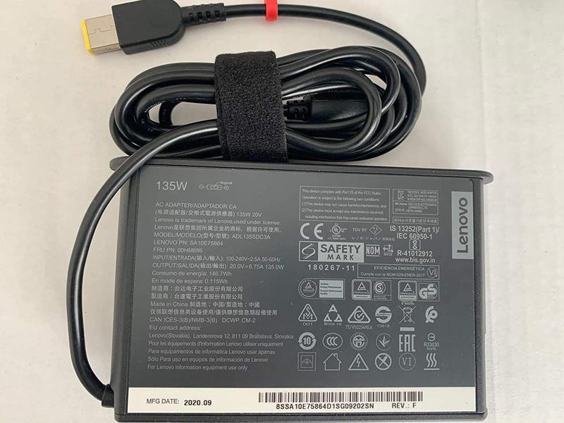 Imagem de Adaptador AC Lenovo 135W 20V 6,75A Slim Tip 4X20Q88539