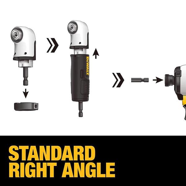 Imagem de Adaptador Angular 90º Parafusadeira 2 Em 1 Dwamra Dewalt