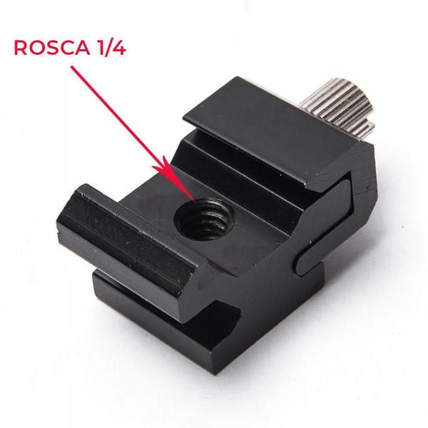 Imagem de Adaptador Base Sapata Flash Rosca 1/4 - F001