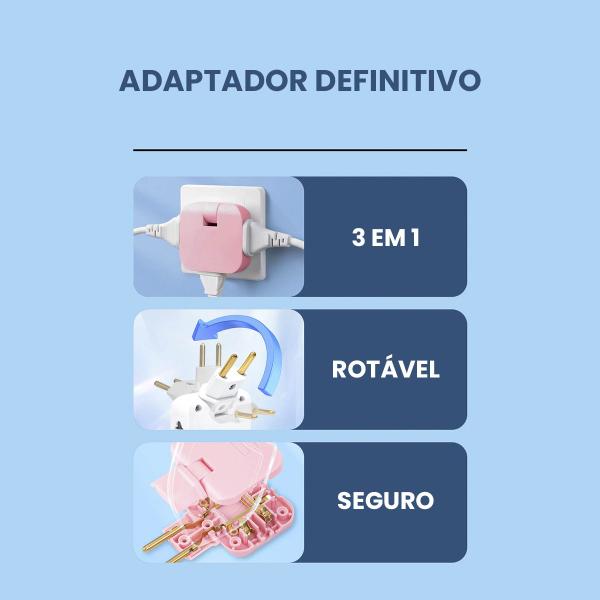 Imagem de Adaptador Benjamin Tomada Multiplicador Articulado Dobrável