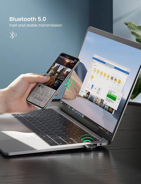 Imagem de Adaptador Bluetooth 5.0 USB  Para Computador Rápido e Estável Ugreen 