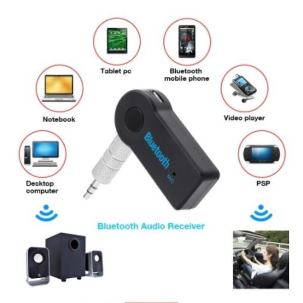 Imagem de Adaptador Bluetooth P2 Música Chamada Som Carro 3.5mm Sem Fio