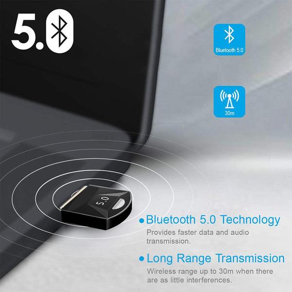 Imagem de Adaptador Bluetooth Wokex USB Bluetooth 5.0 Receptor Dongle