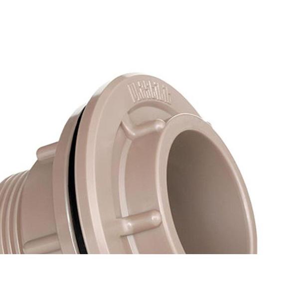 Imagem de Adaptador C/Flange Plastilit F 2 Marrom ./ Kit Com 2 Unidades