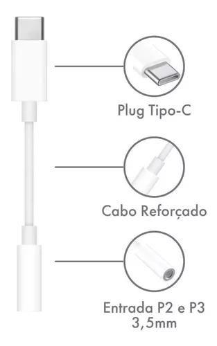 Imagem de Adaptador Cabo  P2 E TIPO C Para Celulares USB-C