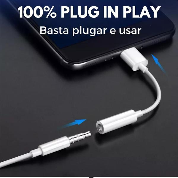 Imagem de Adaptador Cabo TIPO C P2 Fone Ouvido USB-C