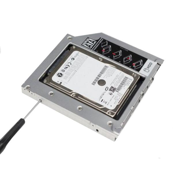 Imagem de Adaptador Caddy 9,5mm Dvd Para Hd Ou Ssd Notebook Drive Sata caddy9,5