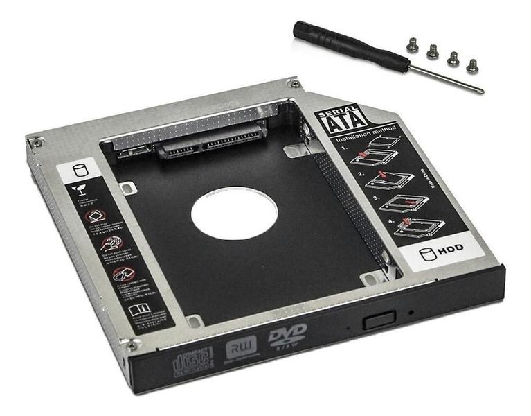 Imagem de Adaptador Caddy Hd Ssd Sata Case Gaveta Dvd Notebook 12,7Mm