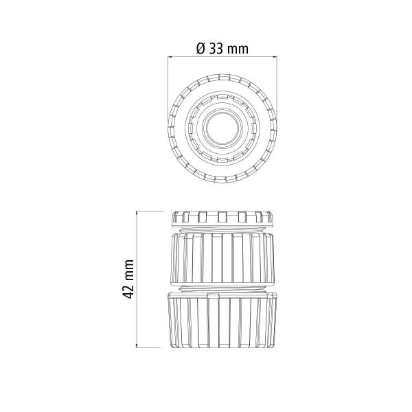 Imagem de Adaptador com Engate Rosqueado em Plastico Tramontina para Mangueiras 1/2" e Torneiras