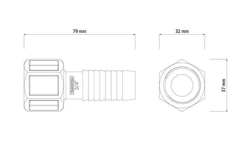 Imagem de Adaptador com rosca interna 3/4 tramontina