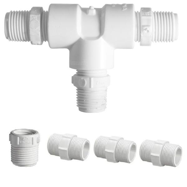 Imagem de Adaptador Conector cano T Para Torneira Monocomando Em Pvc