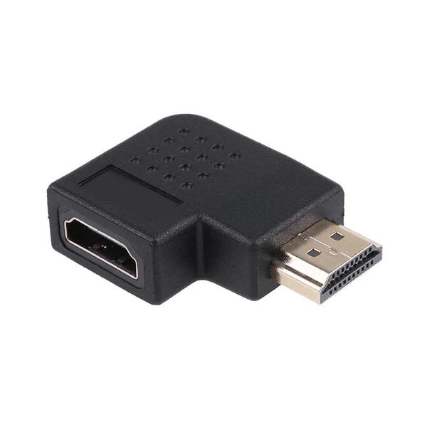 Imagem de Adaptador conector curva hdmi 90 graus lateral - em l